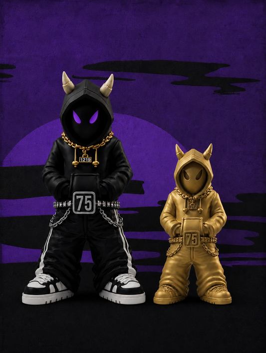 TWELVEDEVIL HAND-PAINTED FIGURE.
